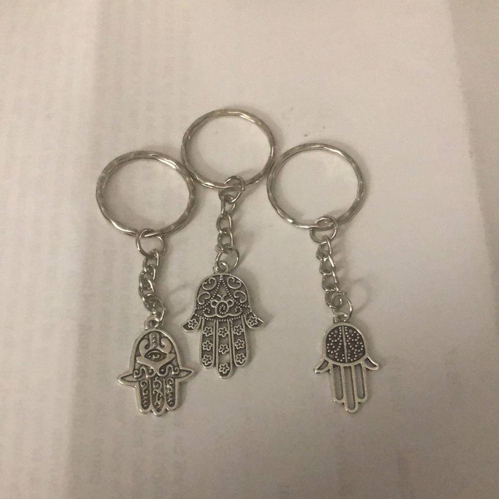 Hamsa 3 keychains